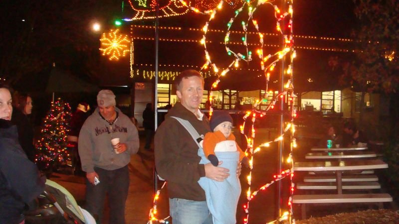Trey & Daddy - Waiting to See Santa